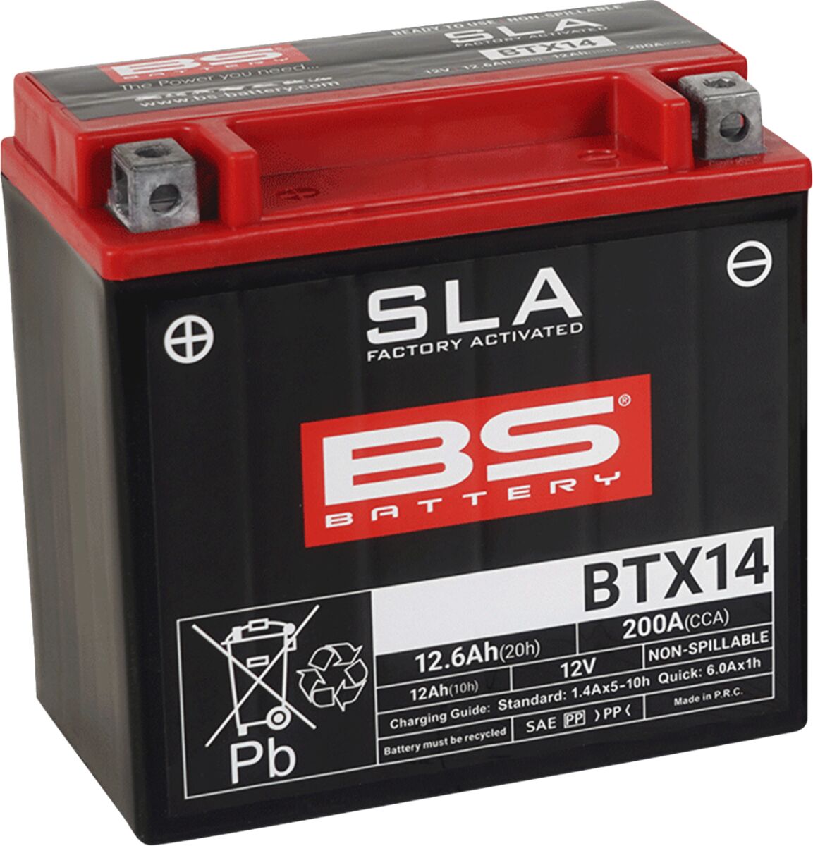 Bs Battery Battery Bs Btx14 Sla BATTERY GROUP Bs Battery