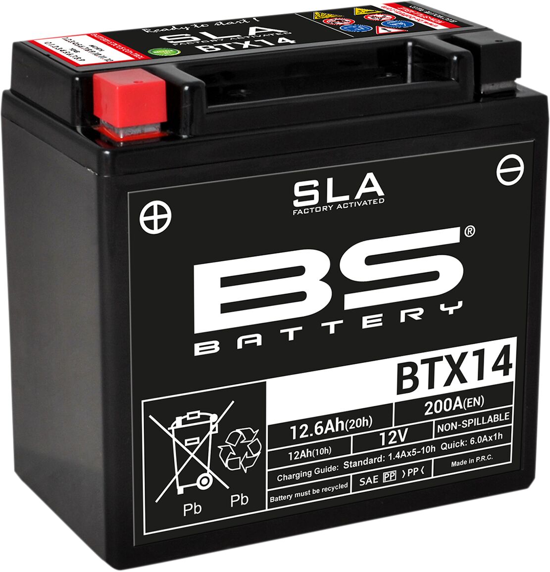 Bs Battery Battery Bs Btx14 Sla BATTERY GROUP Bs Battery
