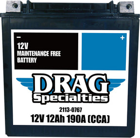 Maintenance Free Battery BATTERIES Drag Specialties 04-21 XL & 15-20 XG 500/750