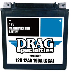 Maintenance Free Battery BATTERIES Drag Specialties