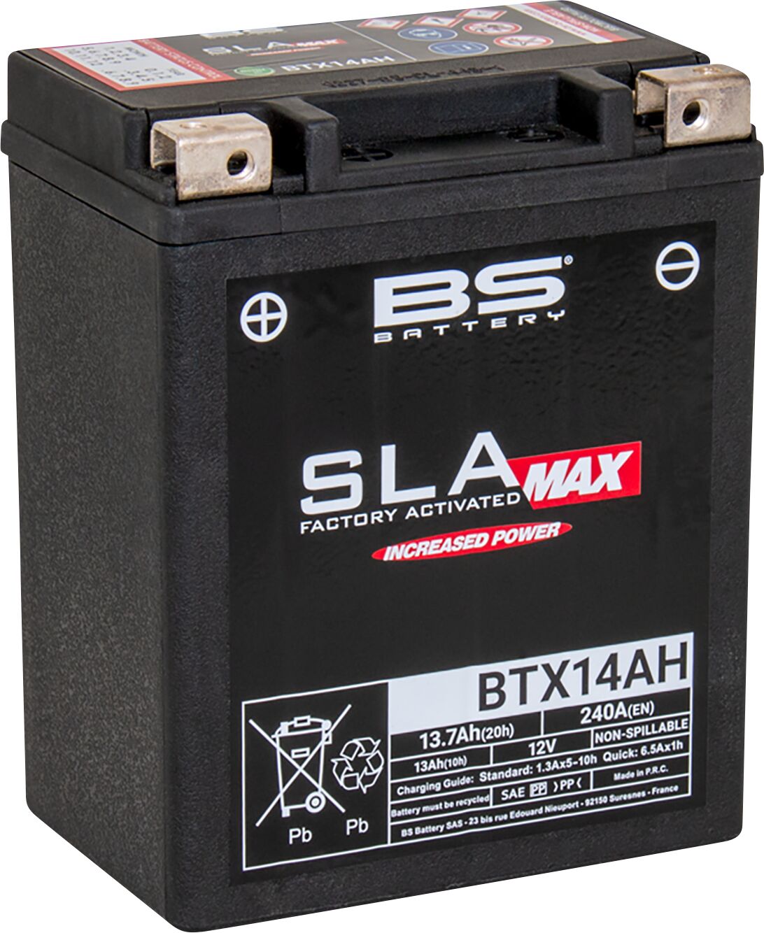 Bs Battery Battery Bs Btx14 Ah Sla Max BATTERY GROUP Bs Battery