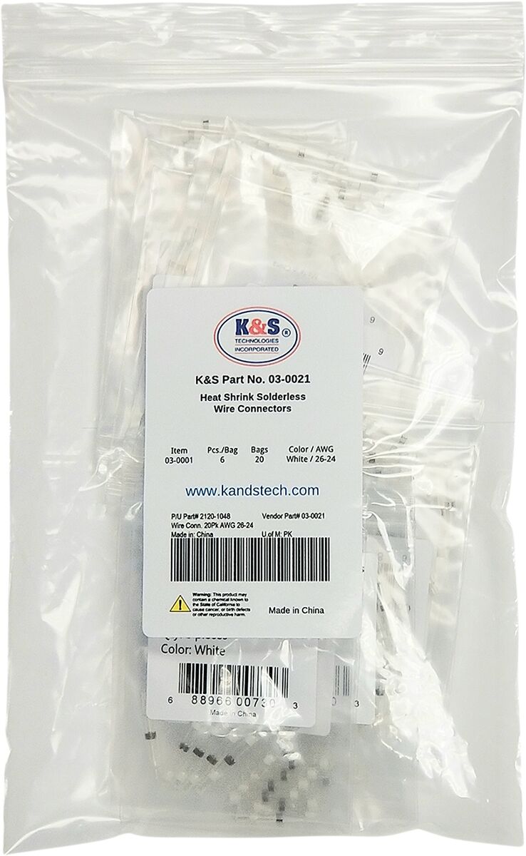 K&S Technologies Wire Conn 20 Pk Awg26 24 WIRING GROUP K&S Technologies