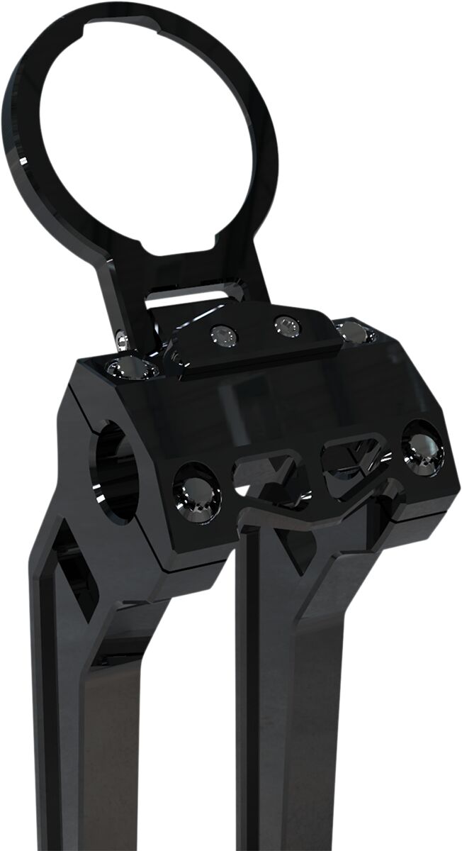 Performance Riser Gauge Mount (Single), Black Gauge Mount La Choppers