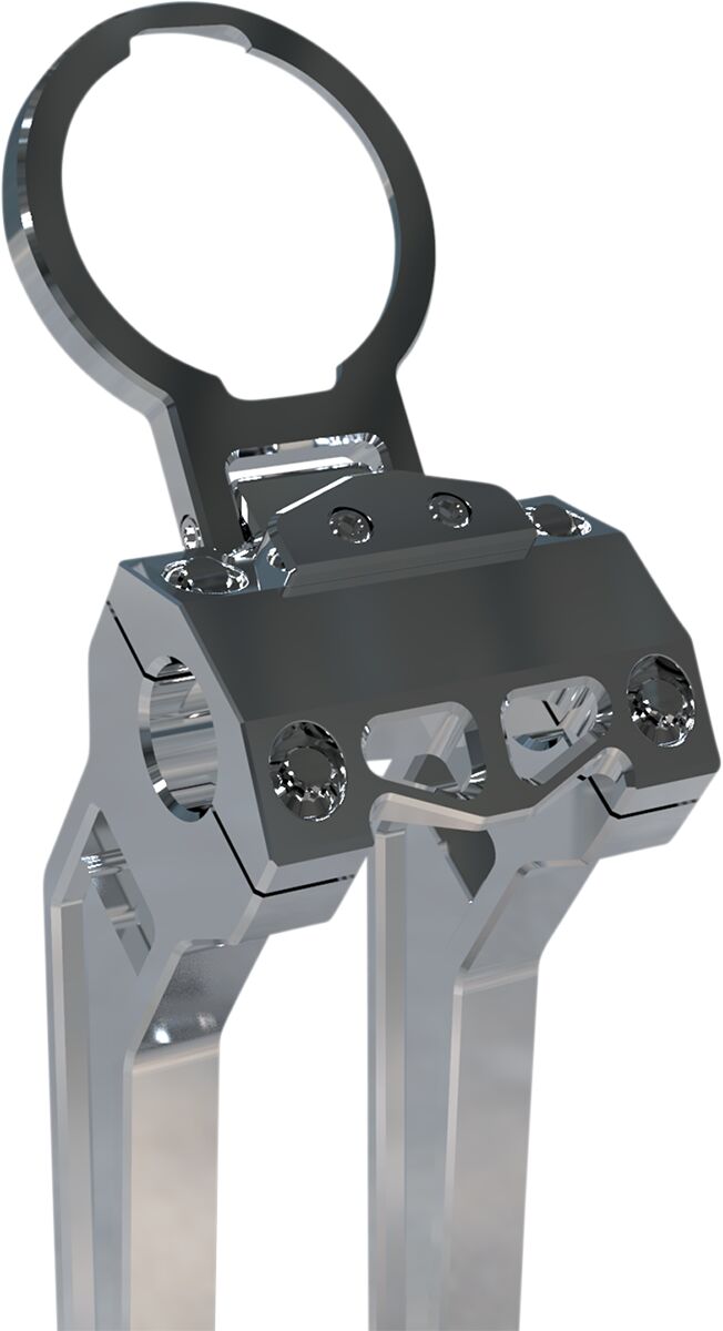 Performance Riser Gauge Mount (Single), Raw Gauge Mount La Choppers