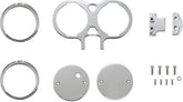 Performance Riser Gauge Mount (Dual), Chrome Gauge Mount La Choppers