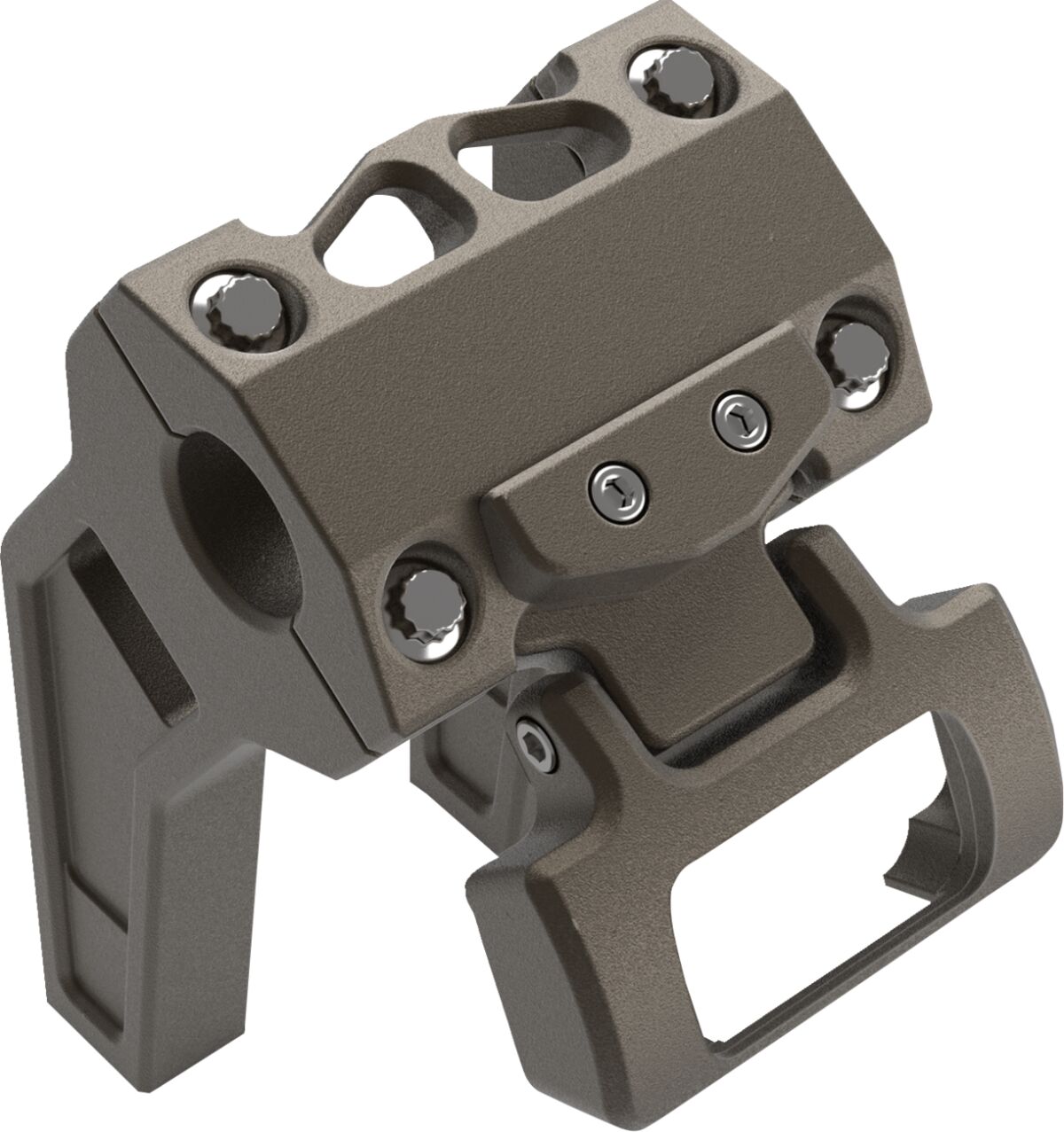 Performance Riser Gauge Mount, Raw - 18+ Softail Gauge Mount La Choppers