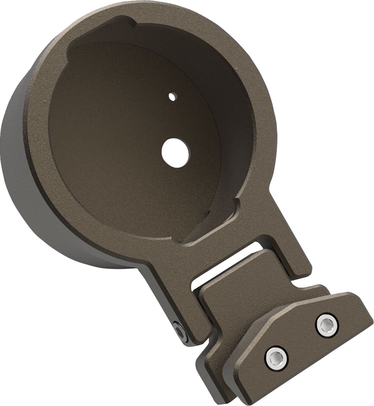 Performance Riser Gauge Mount (Single), Bronze Gauge Mount La Choppers