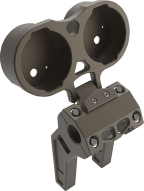 Performance Riser Gauge Mount (Dual), Bronze Gauge Mount La Choppers