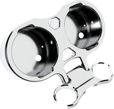 La Choppers Gauge Mount T Bar Dual 1.5" Chrome Dash Panel La Choppers