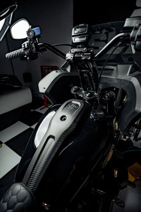 Slyfox Dash Panel, Carbon Fiber Gloss - 22-24 Softail Low Rider Dash Panel Slyfox