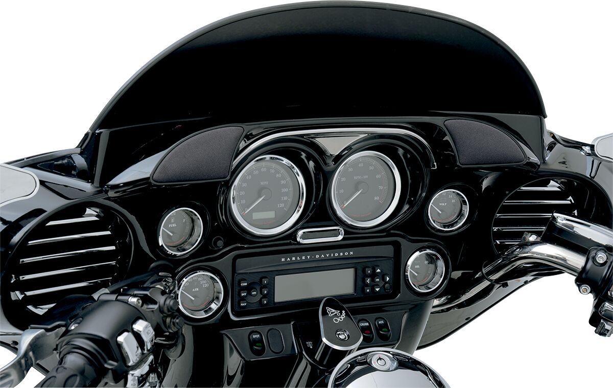 Drag Specialties Gauge Bezel 3" Chrome Dash Trim Drag Specialties