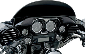 Drag Specialties Gauge Bezel 3" Chrome Dash Trim Drag Specialties