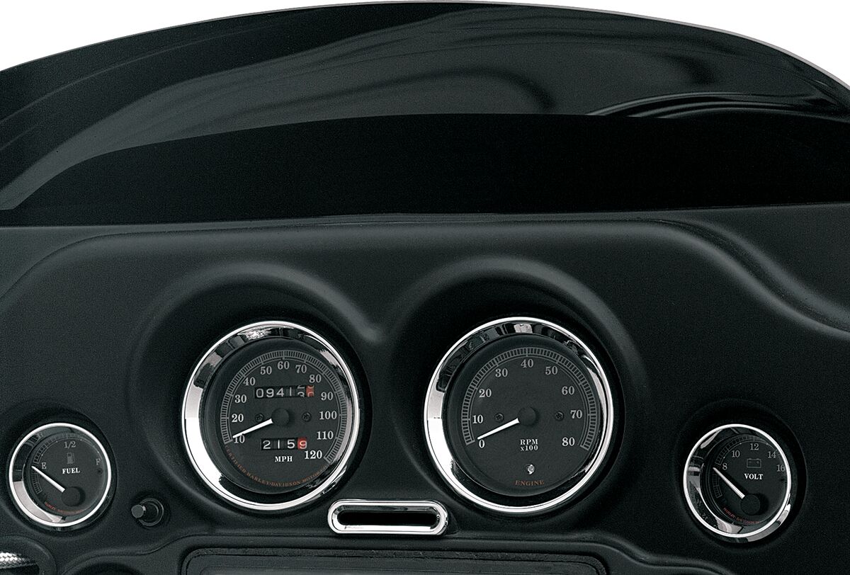 Drag Specialties Bezel Ind Lite 96 10 Fl DASH TRIM GROUP Drag Specialties