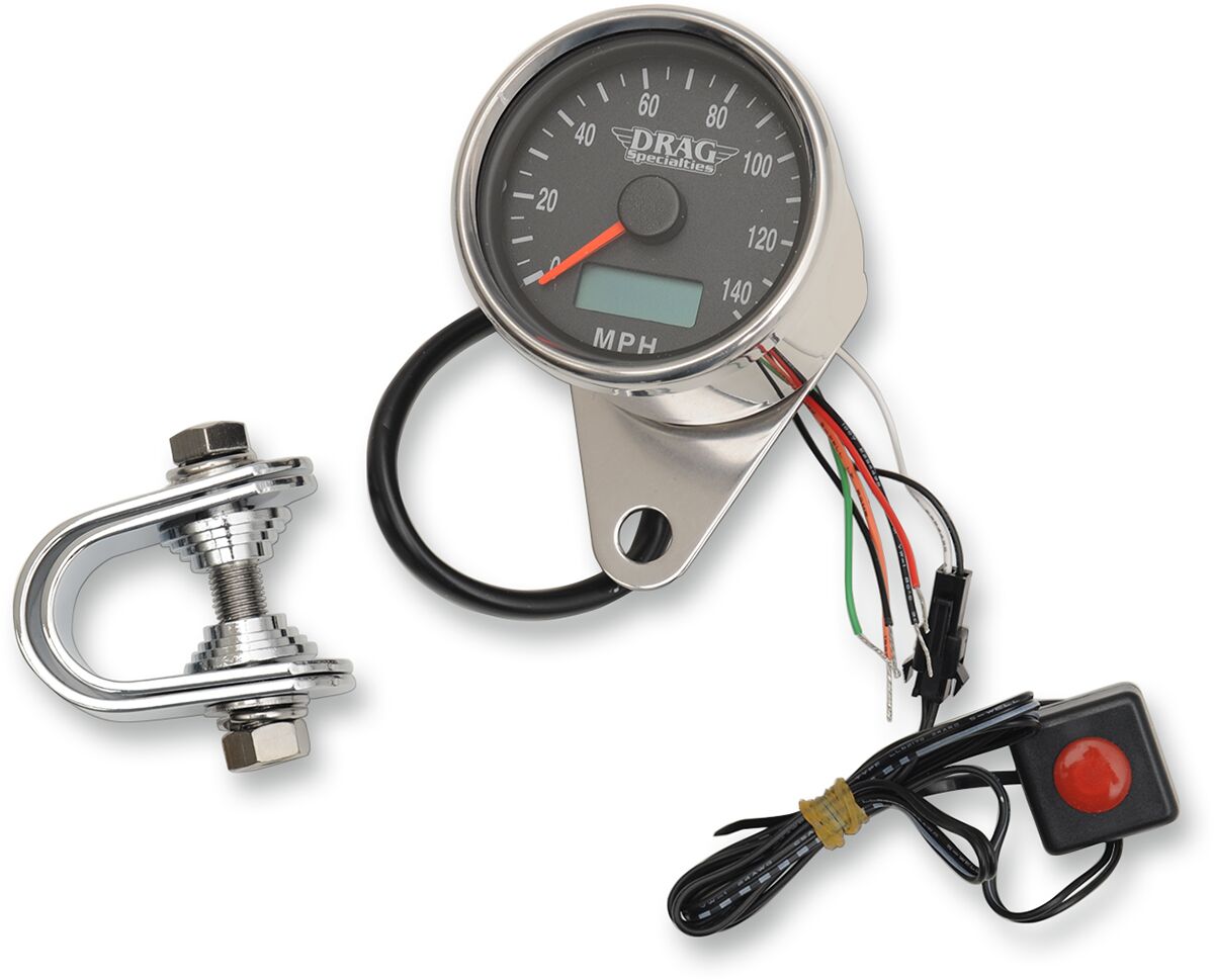 Drag Specialties Speedometer 2.37 Blk Pro SPEEDOMETER GROUP Drag Specialties