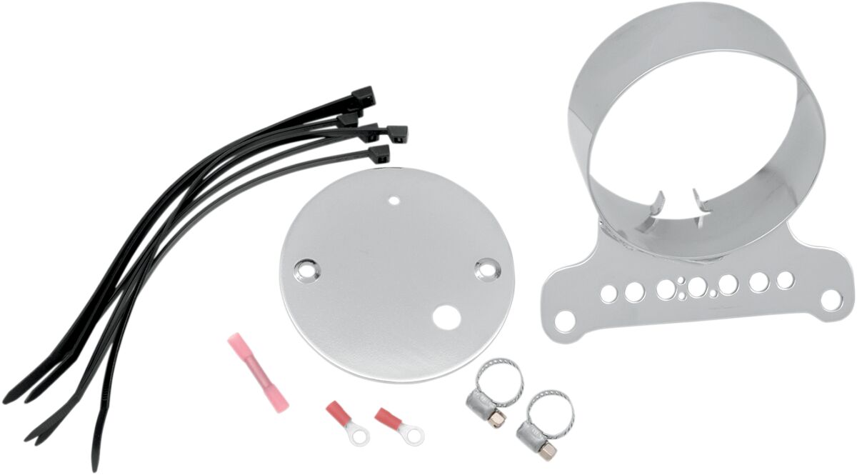 Drag Specialties Mount Gage Chr Sngl SPEEDOMETER GROUP Drag Specialties