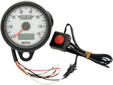 Drag Specialties Speedo Blk 2.4 Prog Wht SPEEDOMETER GROUP Drag Specialties