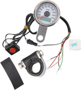 Drag Specialties Speedo 1.87 Pro Wht Km/H SPEEDOMETER GROUP Drag Specialties