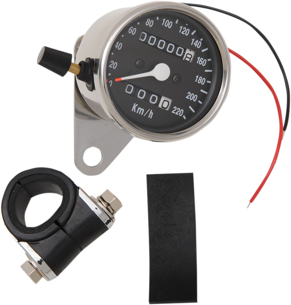 Drag Specialties Speedo 2:1 W/Trp Blk Km/H SPEEDOMETER GROUP Drag Specialties