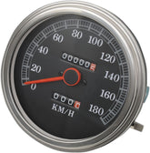 Drag Specialties 5" Dash Mount Speedometer Speedometer Drag Specialties