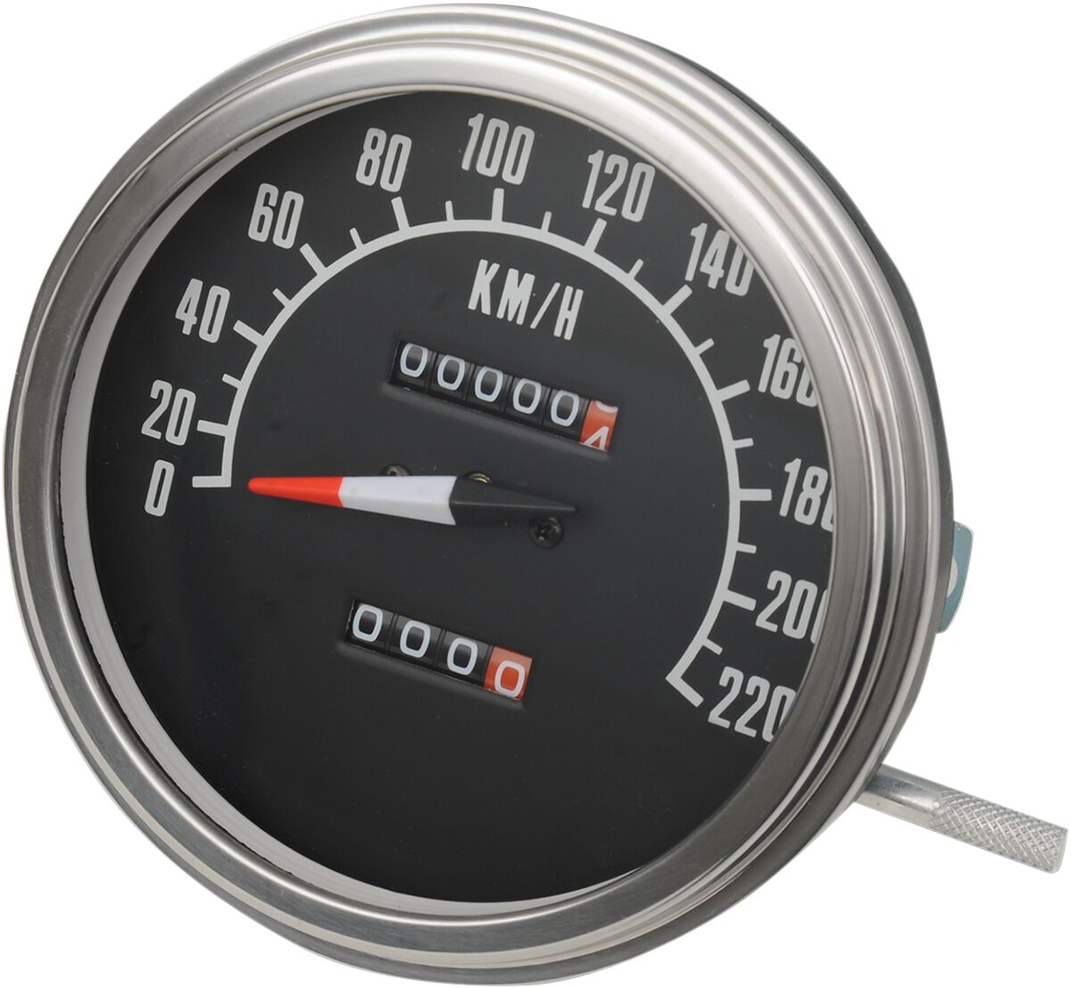 Drag Specialties 5" Dash Mount Speedometer Speedometer Drag Specialties