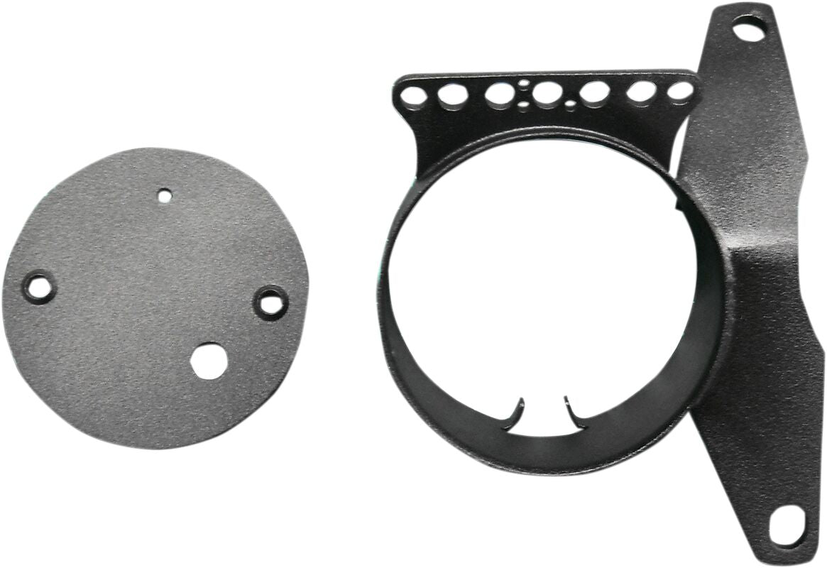 Drag Specialties Black Speedometer Relocation Bracket Speedometer Drag Specialties