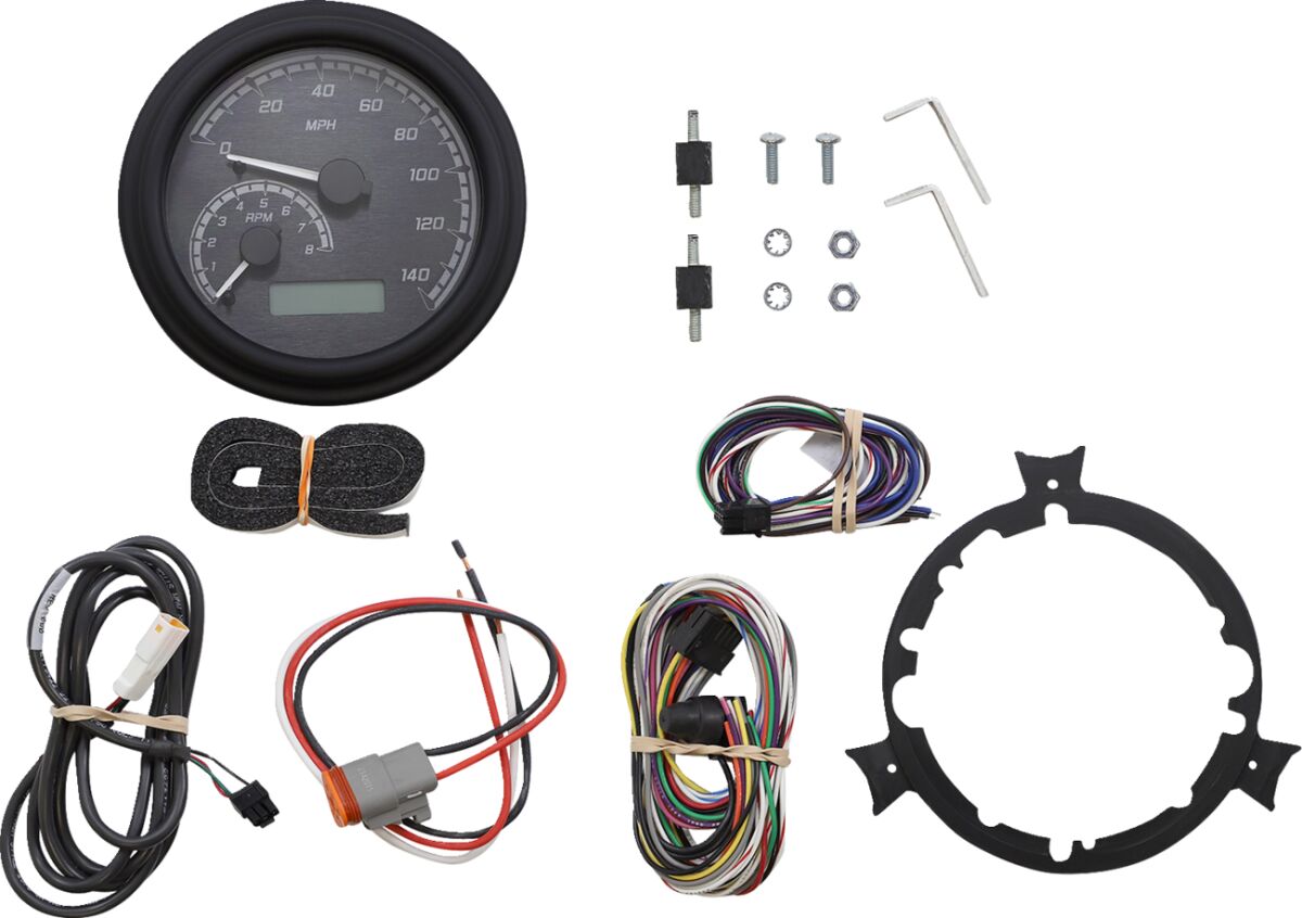 Dakota Digital Speedo Fatbob Blk/Gry/Bk SPEEDOMETER GROUP Dakota Digital