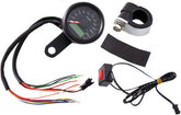 Drag Specialties Speedo W/4 Lts Kph Blk/Blk SPEEDOMETER GROUP Drag Specialties