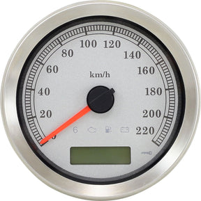 Drag Specialties Speedometer Slvr Kph Xl Speedometer Drag Specialties Default Title