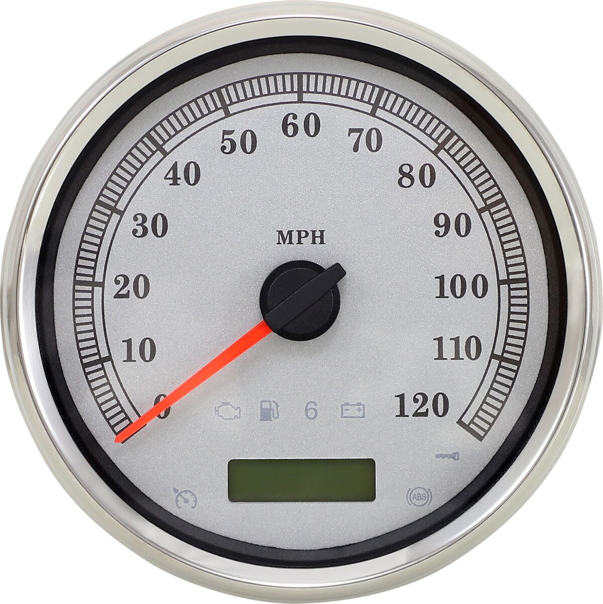 Drag Specialties Speedometer Slvr Mph Rk Speedometer Drag Specialties