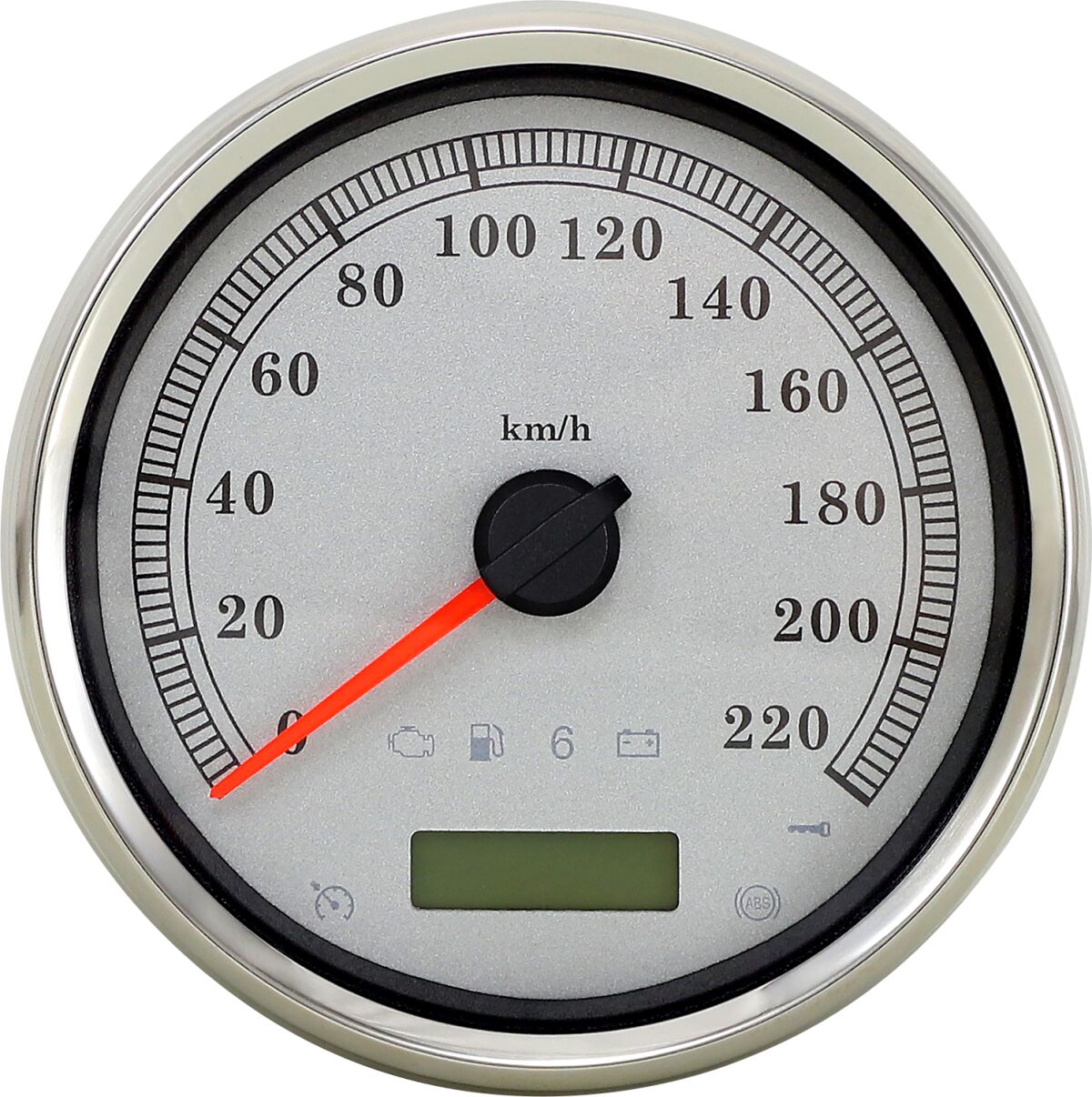 Drag Specialties Speedometer Slvr Kph Rk Speedometer Drag Specialties Default Title