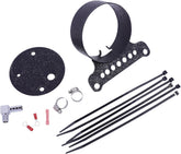 Drag Specialties Single Gauge Bracket, Wrinkle Black Speedometer Drag Specialties
