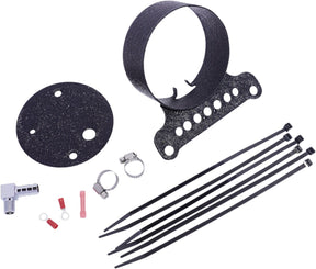 Drag Specialties Single Gauge Bracket, Wrinkle Black Speedometer Drag Specialties