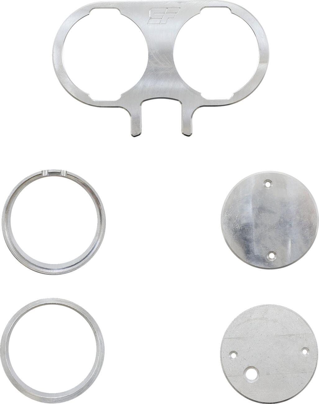 Slyfox Gauge Mount Dual, Raw Speedometer Slyfox