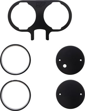 Slyfox Gauge Mount Dual, Black Speedometer Slyfox