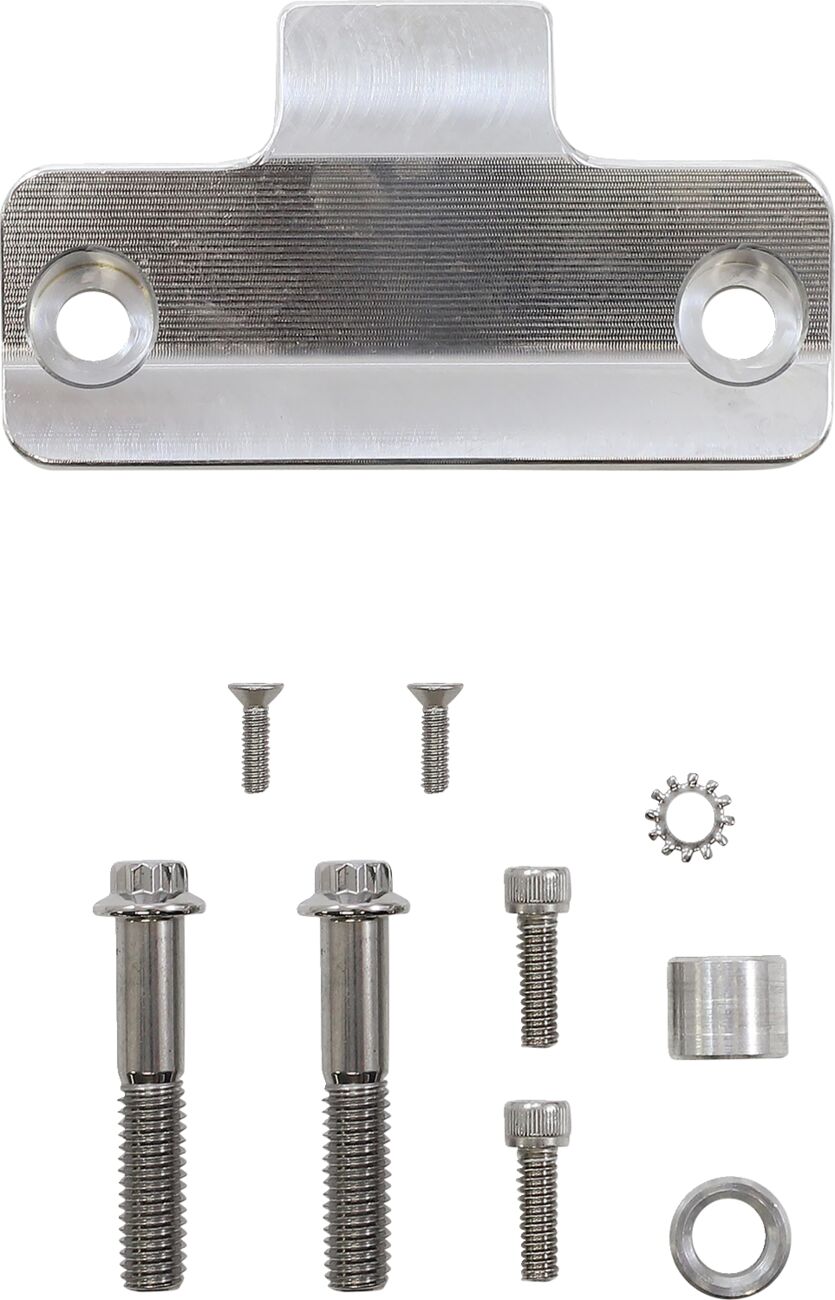 Slyfox Gauge Mount Single, Raw - Sportster & 18+ Softail & Nightster & Touring & Trike Speedometer Slyfox