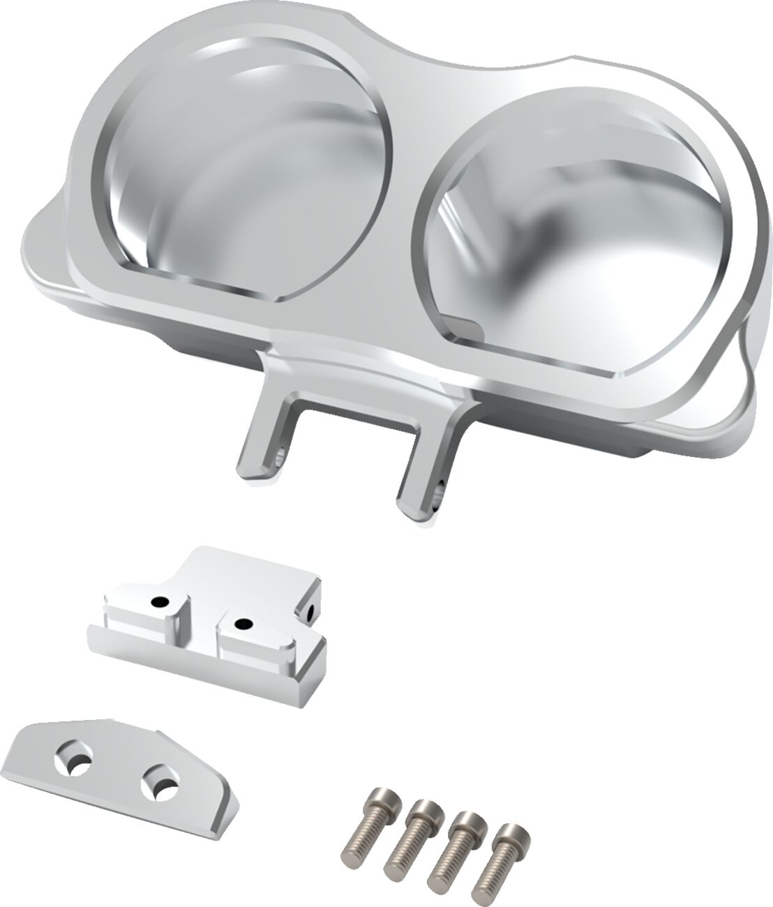 Performance Riser Gauge Mount, Raw - 14+ Road Glide Gauge Mount La Choppers