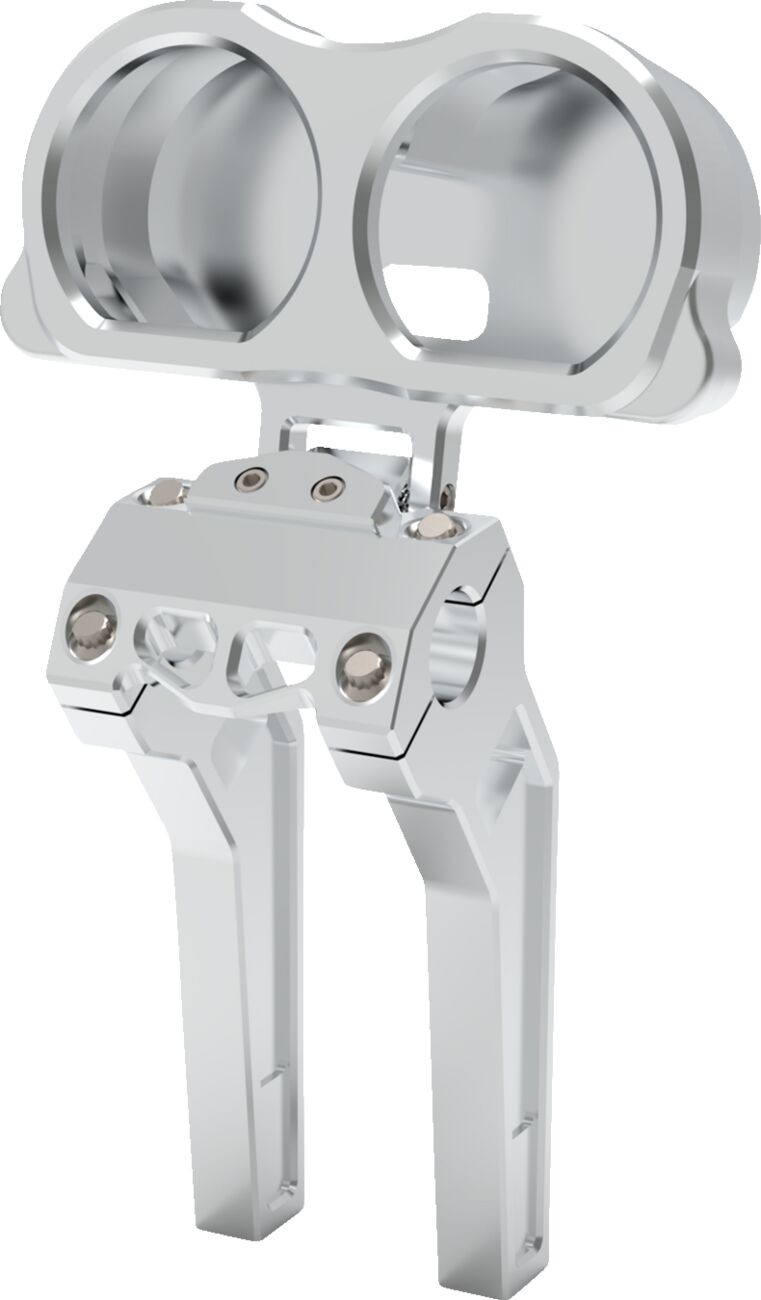 Performance Riser Gauge Mount, Raw - 14+ Road Glide Gauge Mount La Choppers