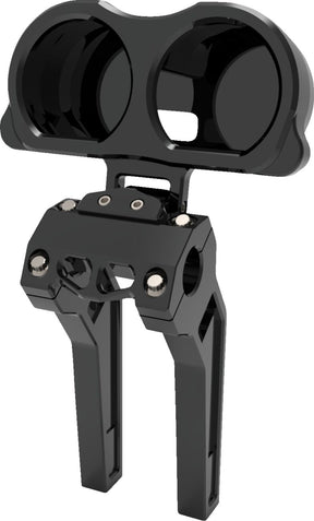 Performance Riser Gauge Mount, Black - 14+ Road Glide Gauge Mount La Choppers