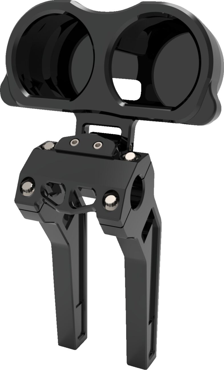 Performance Riser Gauge Mount, Black - 14+ Road Glide Gauge Mount La Choppers