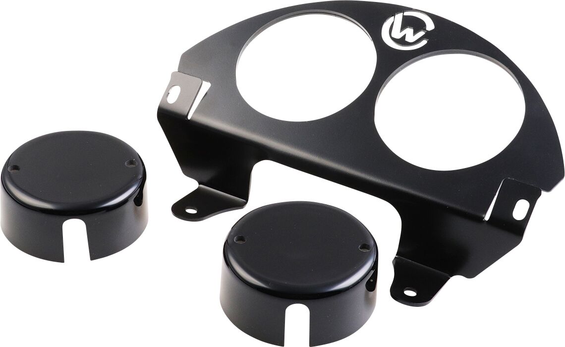 Dash Cover With Speedometer Set, Raw Paintable - 18+ Softail Dash Cover Cult Werk
