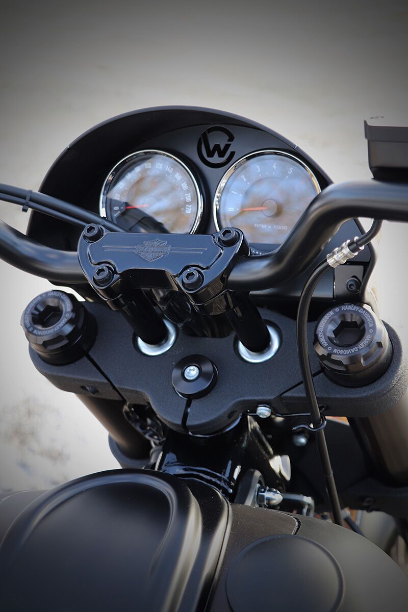 Dash Cover With Speedometer Set, Raw Paintable - 18+ Softail Dash Cover Cult Werk