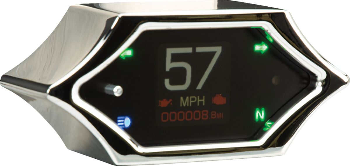 Dakota Digital Guage Mlx Bar Mnt Speedo W/Sig SPEEDOMETER GROUP Dakota Digital