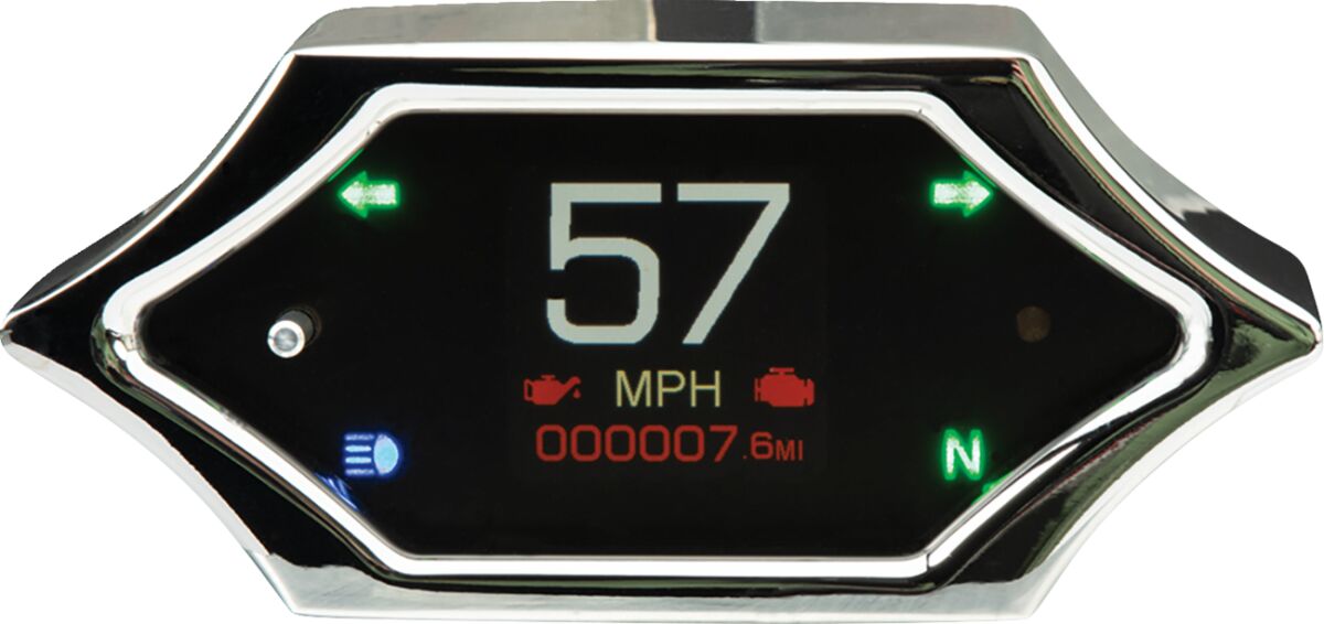 Dakota Digital Guage Mlx Bar Mnt Speedo W/Sig SPEEDOMETER GROUP Dakota Digital