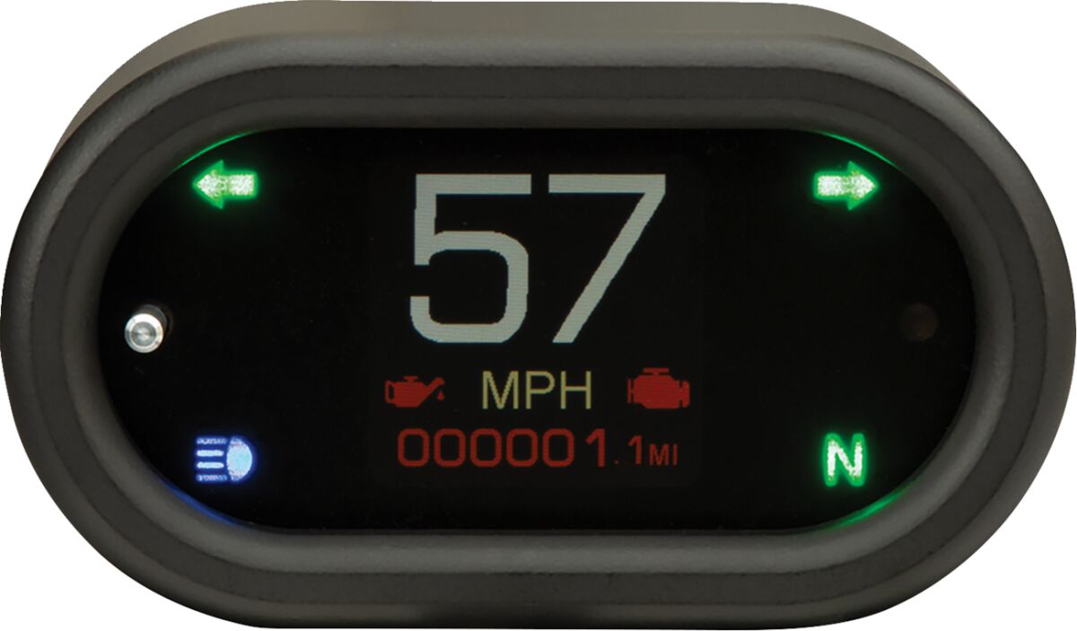 Dakota Digital Guage Mlx Bar Mnt Speedo W/Sig SPEEDOMETER GROUP Dakota Digital