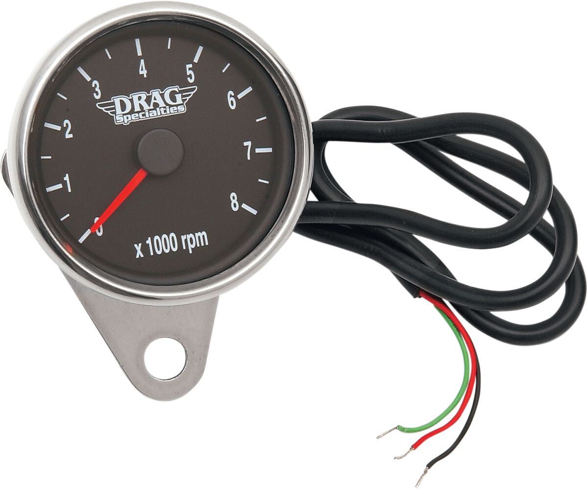 Drag Specialties Tachometer Blk Face TACHOMETER GROUP Drag Specialties
