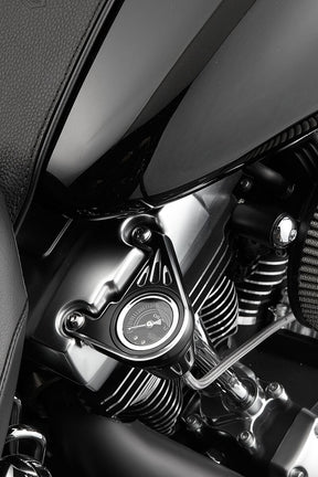 Deep Cut® Oil Pressure Gauge, Black - 99-17 Twin Cam Oil Pressure Gauge Arlen Ness