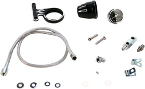 Arlen Ness Deep Cut® Oil Pressure Gauge, Black - 93+ Sportster Gauge Arlen Ness
