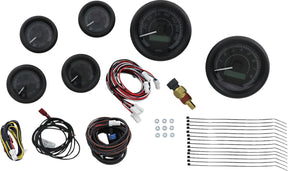 Dakota Digital Gauge 6 Pk Blk/Gry Blk GAUGE GROUP Dakota Digital