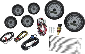 Dakota Digital Gauge 6 Pk Wht/Gray Blk GAUGE GROUP Dakota Digital