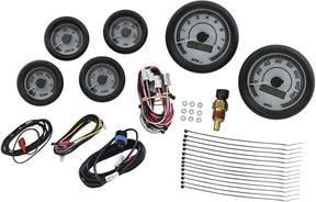 Dakota Digital Gauge 6 Pk Wht/Gray Blk GAUGE GROUP Dakota Digital
